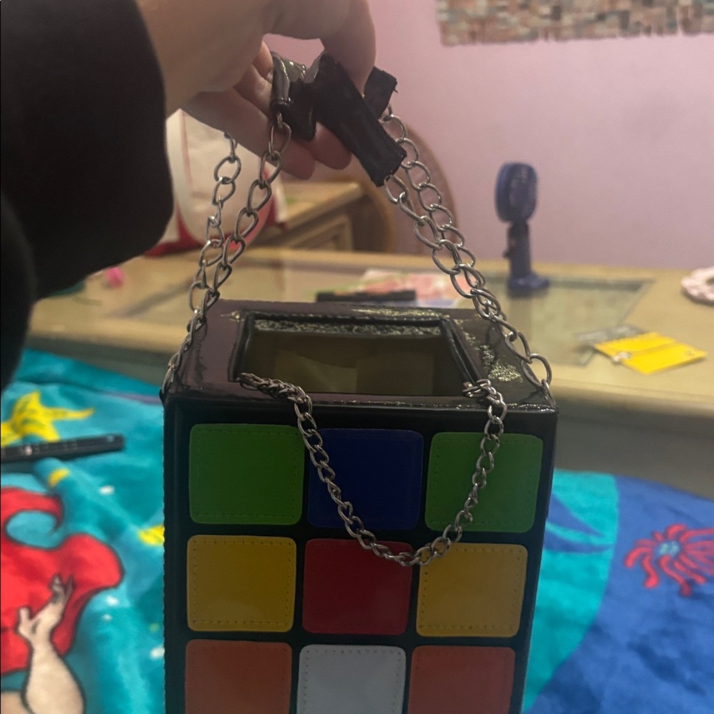 Colorful Cube Chain Bag - Picture 3 of 3